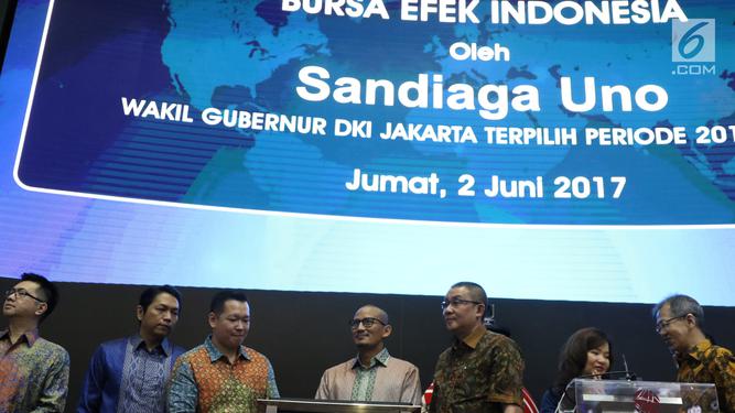 Sandiaga Buka Perdagangan Saham Sambil Resmikan Ok Oce Stock Center Page 1 Bisnis Liputan6 Com
