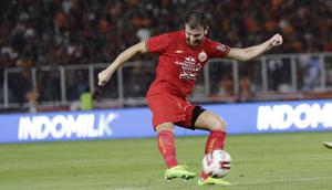 Mantan pemain Juventus ini berperan besar atas dua gol Persija Jakarta ke gawang Gianluca Pandeynuwu. (Bola.com/M Iqbal Ichsan)