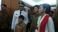 Basuki Tjahaja Purnama atau Ahok bersiap dilantik sebagai gubernur DKI Jakarta. (Liputan6.com/ Luqman Rimadi)