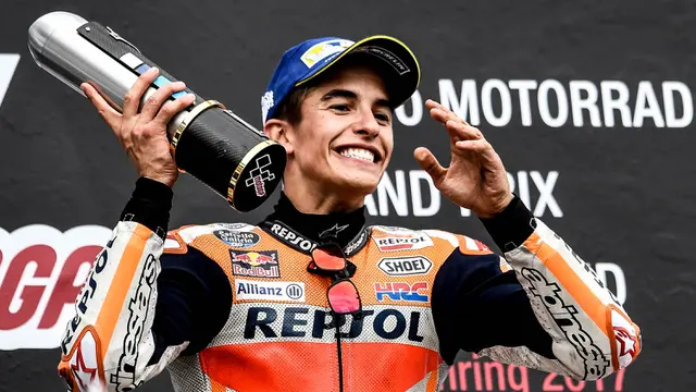FOTO: Marquez Juara MotoGP Jerman, Rossi Finis Kelima
