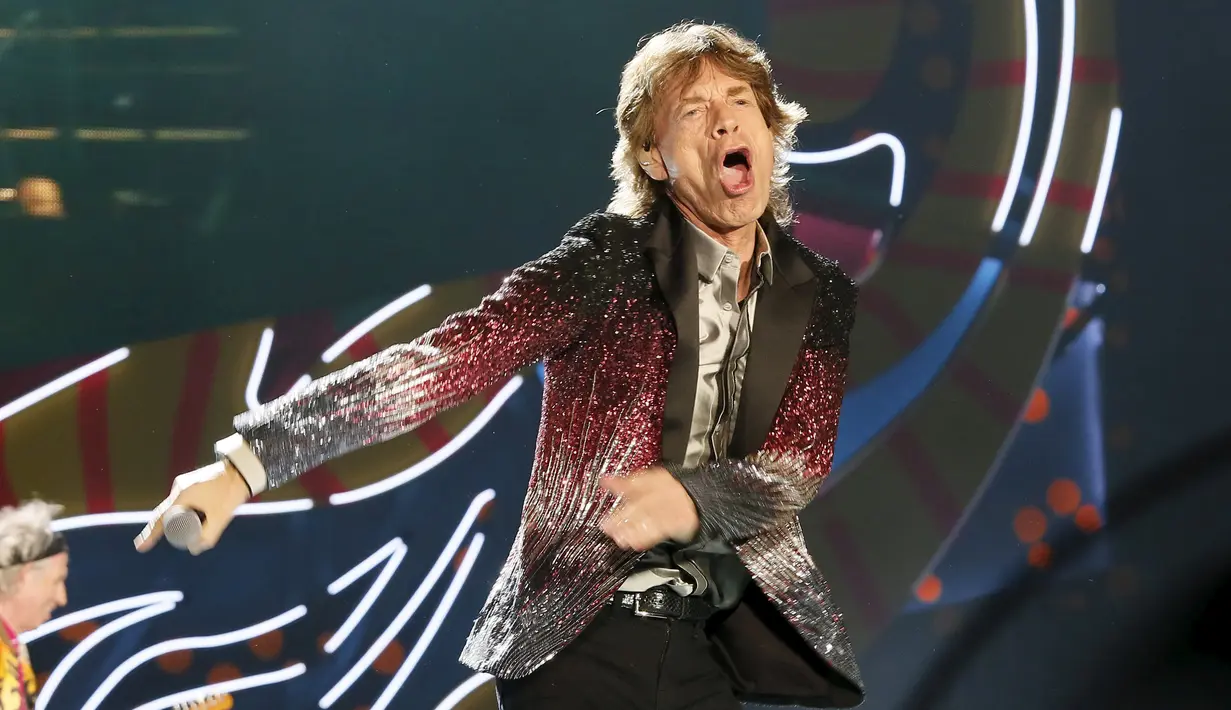 Gaya Vokalis The Rolling Stones, Mick Jagger (REUTERS/Rodrigo Garrido)