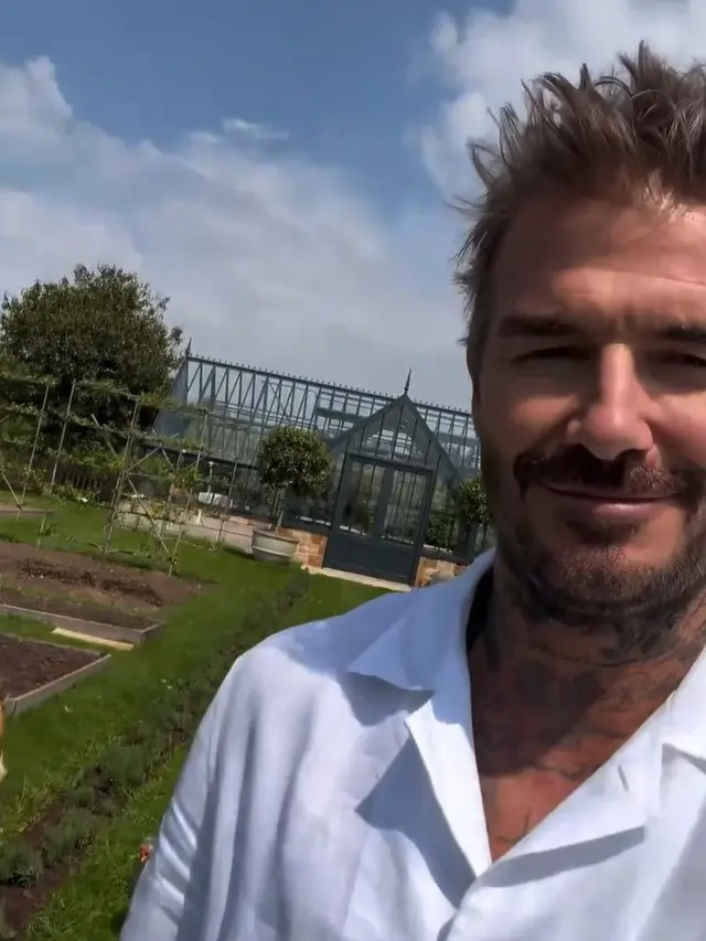 David Beckham berkebun dan beternak (Instagram/davidbeckham)