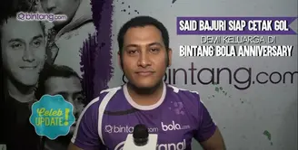 Persiapan Said Bajuri di acara Samsung Galaxy Bintang Bola Anniversary.