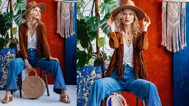 Ilustrasi cowboy look