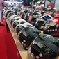 Pameran Helm Premium yang Memiliki Harga Tinggi di IMHAX 2024. (Rendy Yansah/ Liputan6.com)