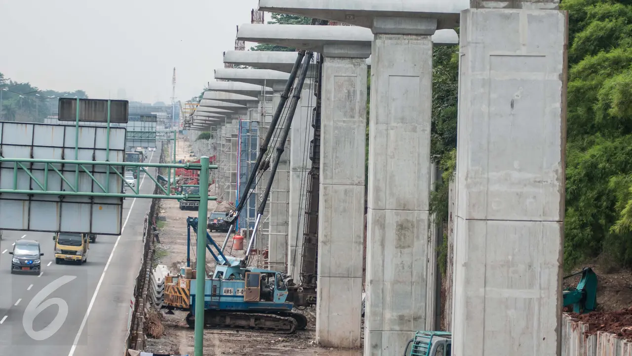 Dilengkapi 6 Stasiun, Pembangunan LRT Bekasi-Cawang 18,5 Km Terus Dikebut