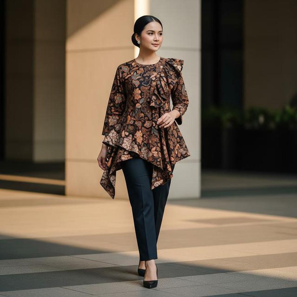 7 Model Atasan Batik Asimetris Agar Tampilan Lebih Proporsional dan Elegan di 2025