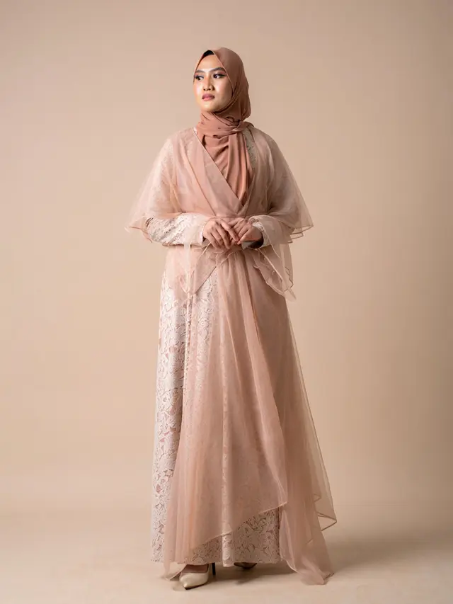 Model Gamis Brokat Elegan untuk Semua Bentuk Tubuh