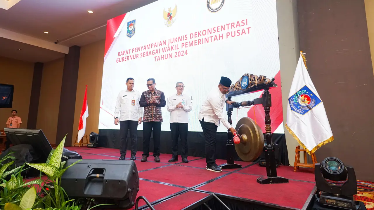 Rapat penyampaian Juknis dekonsentari Gubernur sebagai Perwakilan Pemerintah Pusat di Bangka Belitung. (Istimewa)
