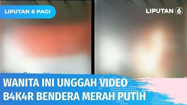 Viral! Video yang menunjukkan seorang wanita di Karawang, Jawa Barat, nampak menyiram cairan dan membakar Bendera Merah Putih. Aksi tersebut direkam dan diunggah sendiri oleh pelaku. Polisi telah menangkap dan akan dites kejiwaannya.