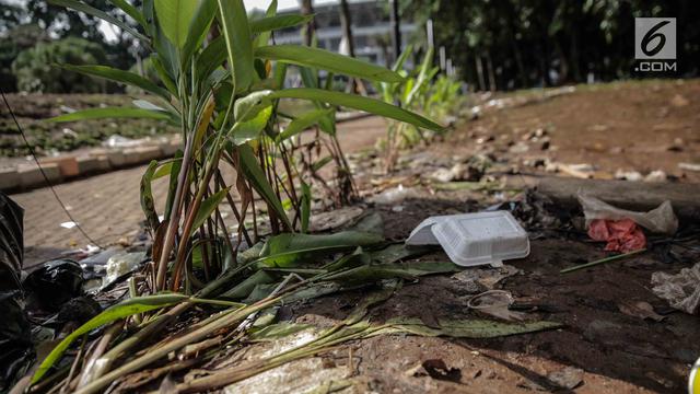 Tanaman di Area GBK Rusak Usai Final Piala Presiden