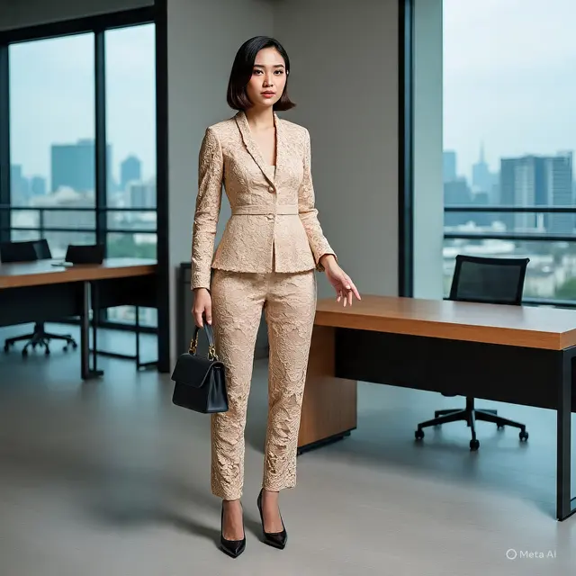 Baju Brokat Bawahan Celana