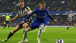 Chelsea berhasil meredam perlawanan Newcastle dengan skor 3-2. (AP Photo/Ian Walton)