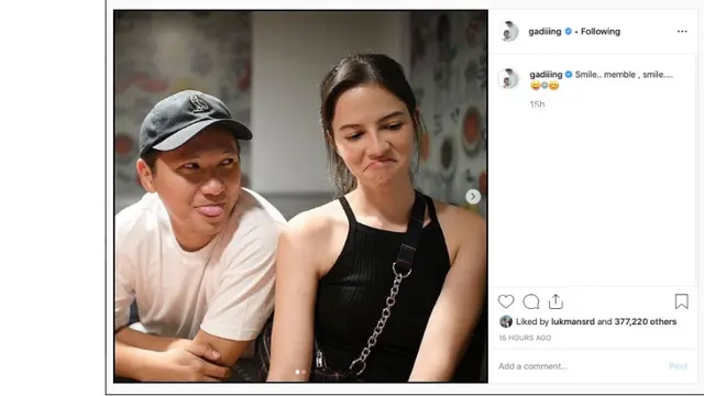 Gading Marten (Foto: Instagram/@gadiiiing)