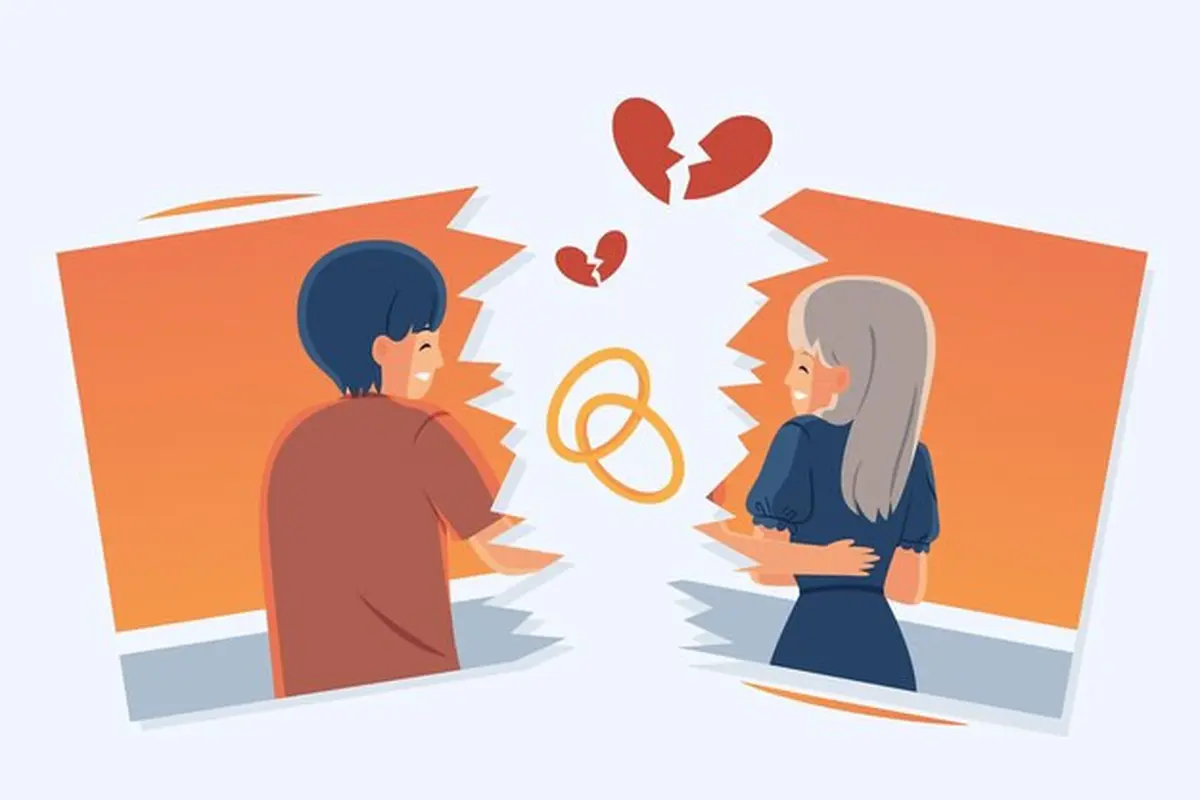 Ilustrasi perpisahan, putus cinta, mantan