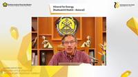 Direktur Jenderal Mineral dan Batubara Kementerian Energi dan Sumber Daya Mineral (ESDM) Ridwan Jamaludin,  dalam Webinar Mineral for Energy, Jumat (10/9/2021).