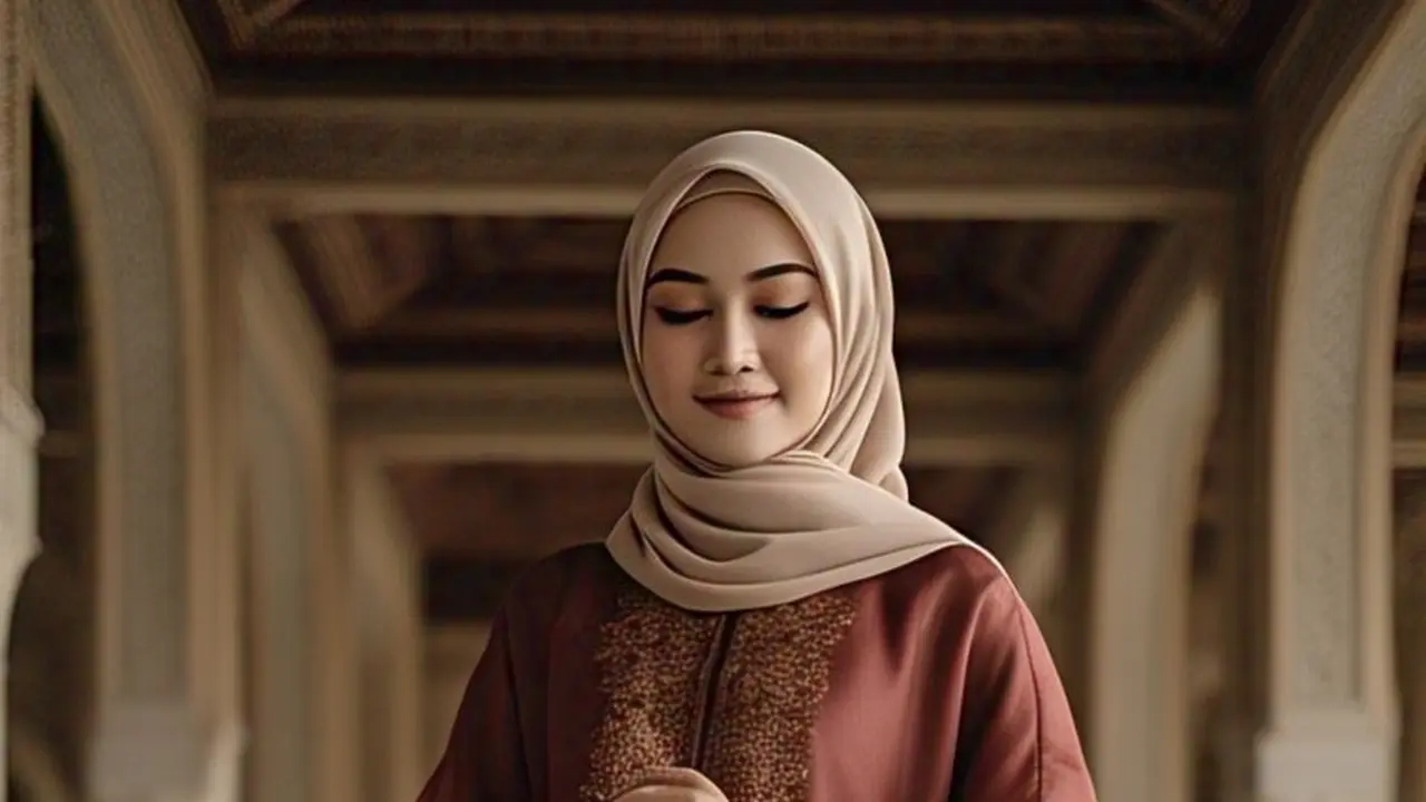 Model Gamis Burgundy dan Mahogany 2025