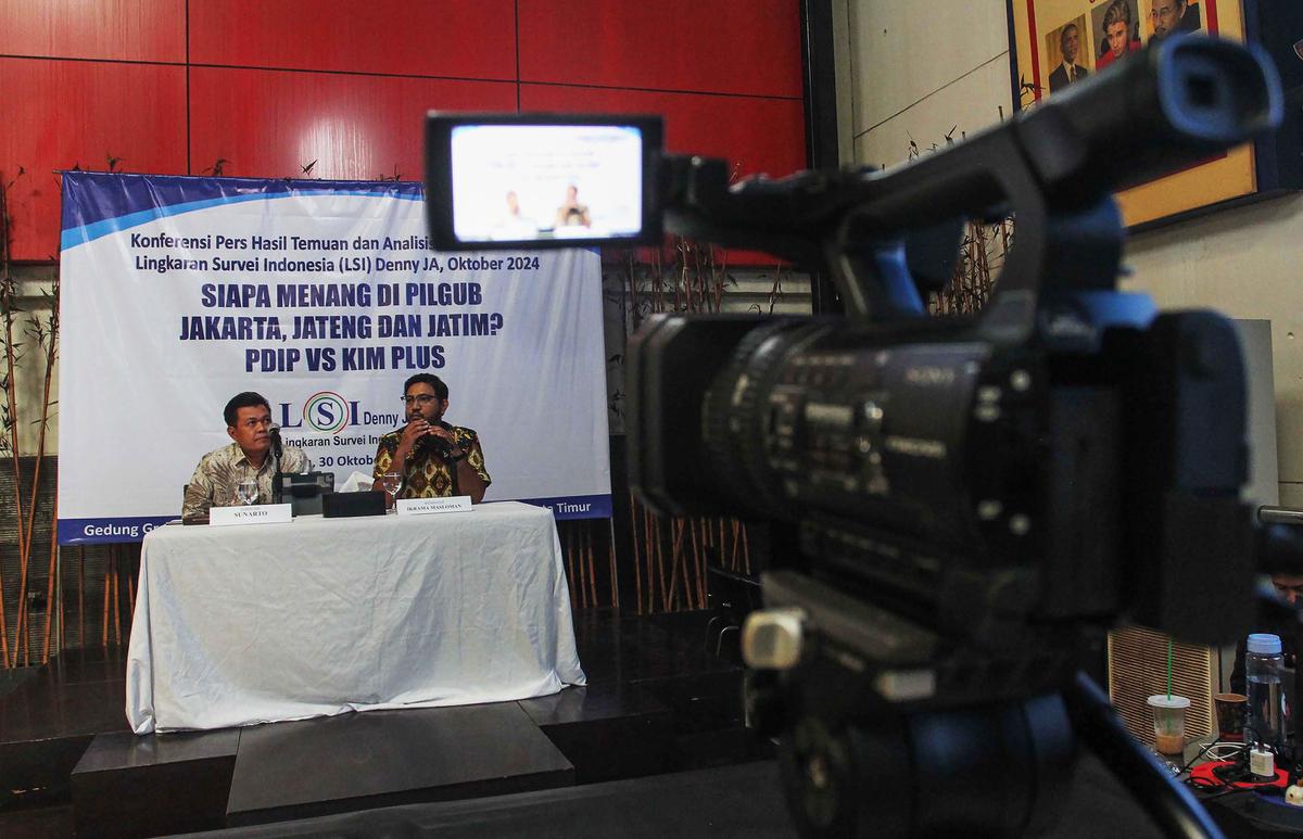 LSI Denny JA paparkan hasil Survei Pilkada Jakarta 2024