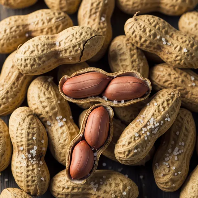 Ilustrasi Kacang Kulit Oven Asin