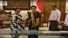 Menlu Retno bertolak ke langsung Kota Nay Pyi Taw menemui Aung San Suu Kyi untuk memulai pembicaraan dan menyampaikan pesan perdamaian 