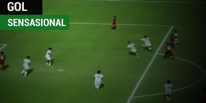 VIDEO: Ini Gol Sensasional Timnas Indonesia U-19 ke Gawang Brunei