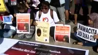 Buruh Gelar Aksi Damai Desak Pemerintah Bebaskan Mary Jane