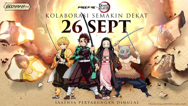 Garena Free Fire gelar kolaborasi dengan Demon Slayer: Kimetsu no Yaiba (Garena)