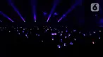 Penyanyi asal Korea Selatan, Taeyeon menggelar konser solonya bertema Taeyeon Concerts - The Odd of Love in Jakarta di Indonesia Convention Exhibition (ICE), BSD City, Tangerang Selatan, Banten, Sabtu (22/7/2023). (Liputan6.com/Helmi Fithriansyah)