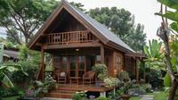 Ilustrasi rumah kayu (Foto: Pinterest)