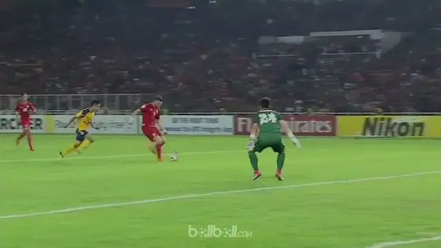 Marko Simic tampil gemilang dalam kemenangan 4-1 Persija Jakarta atas Tampines Rovers di fase grup H Piala AFC 2018 di Stadion Uta...
