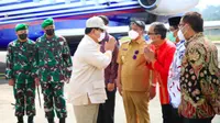 Wali Kota Makassar Danny Pomanto jemput Menhan Prabowo Subianto (Liputan6.com)