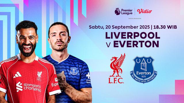 Siaran langsung Liverpool vs Everton eksklusif di Vidio. (dok. vidio.com)