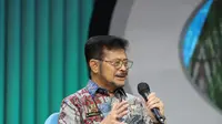 Menteri Pertanian Syahrul Yasin Limpo dalam acara Indonesia Business Forum TV One, Rabu (14/9/2022). (Foto: Istimewa)