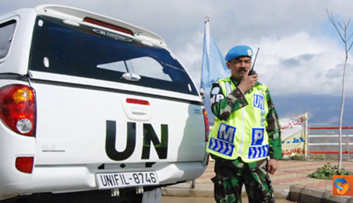 Citizen6, Lebanon: Prajurit TNI yang tergabung dalam Satgas POM TNI Konga XXV-D/Unifil, selalu siap untuk melaksanakan tugasnya selama 24 jam. (Pengirim: Badarudin Bakri)