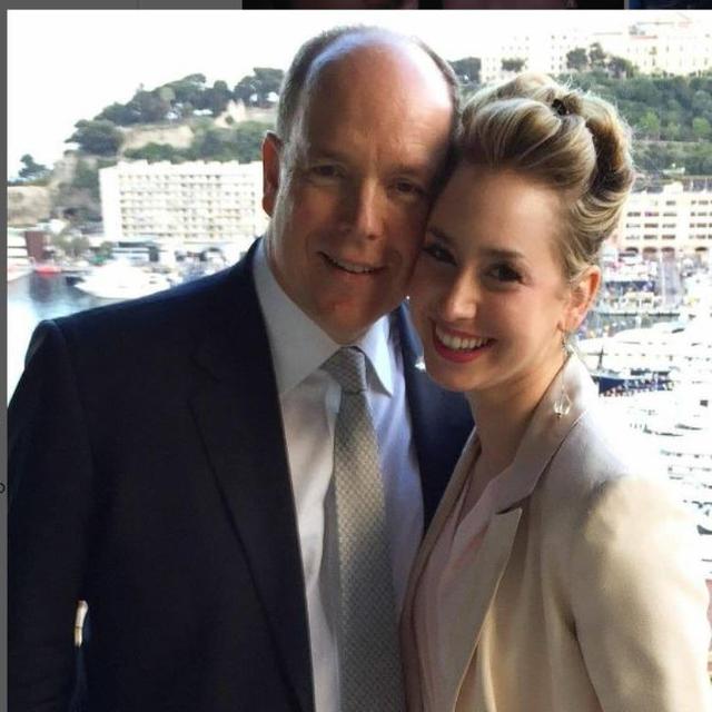 Pangeran Albert dari Monako bersama putrinya, Jazmin Grace Grimaldi