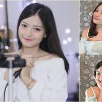 Kontestan Rising Star ini menunjukkan bakatnya di hadapan sang idola, Ariel NOAH. (Instagram mariaeka_)