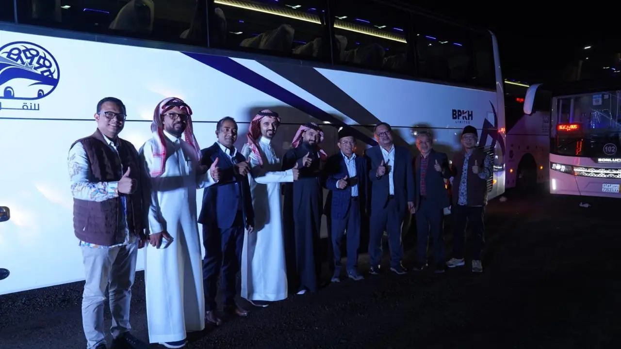 BPKH Limited secara resmi meluncurkan 60 unit bus baru untuk jemah haji dan umrah Indomesia (Istimewa)