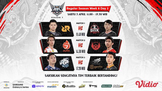 Jadwal MPL ID Season 7 Pekan Keenam di Vidio