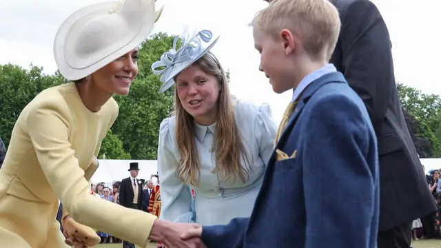 Gaya Sustainable Kate Middleton saat Garden Party di Istana Buckingham. [@princeandprincessofwales]