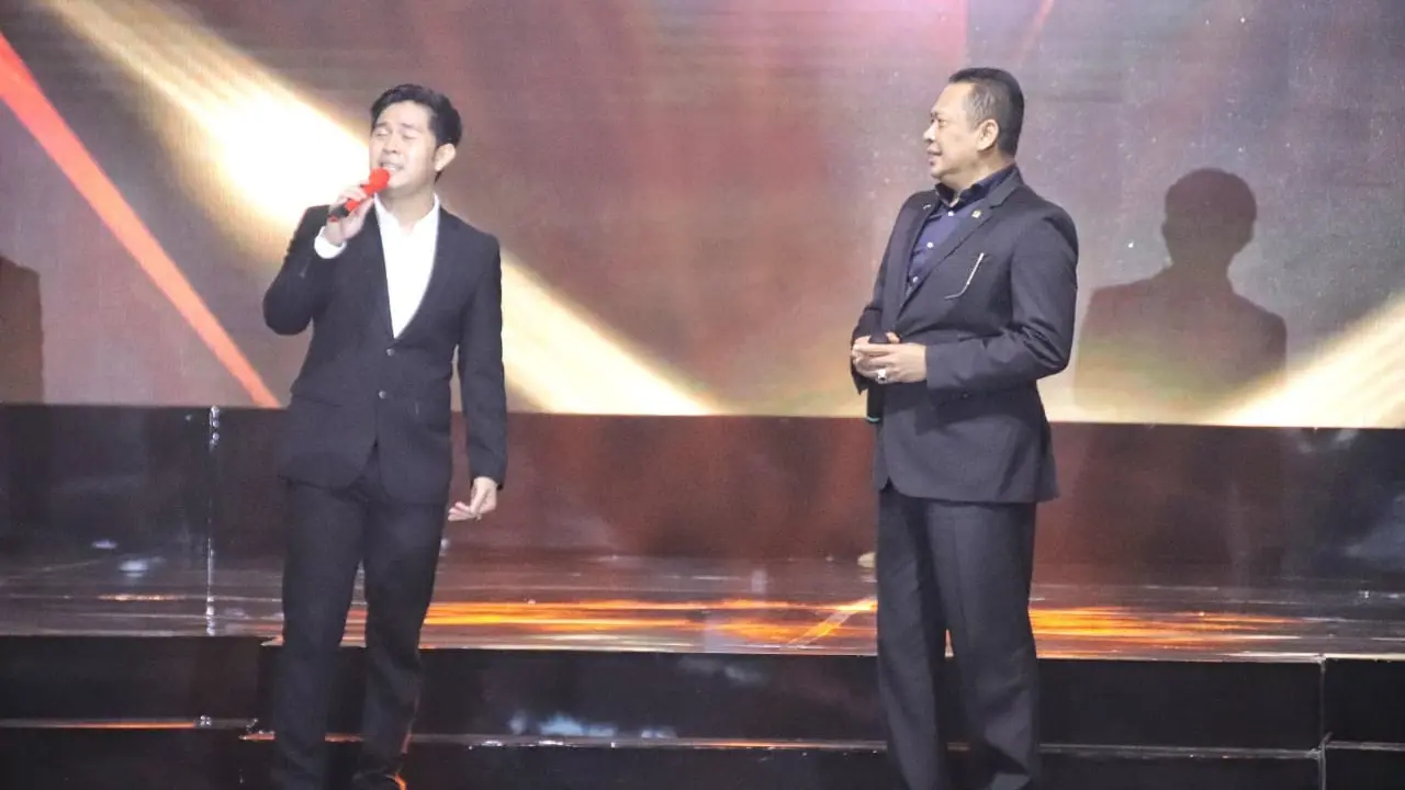 Cakra Khan duet bareng Bambang Soesatyo (ist)