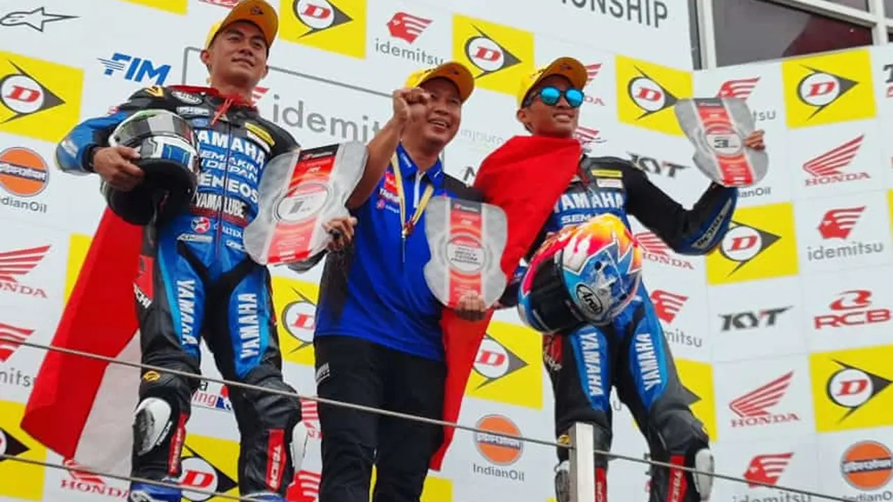 FOTO Muhammad Faerozi dan Arai Agska Naik Podim ARRC 2024