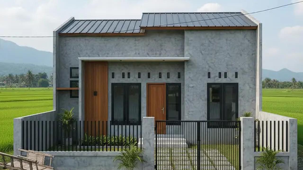 7 Model Rumah Sederhana Tapi Mewah dengan Pagar 2025 yang Cocok untuk Tinggal di Desa
