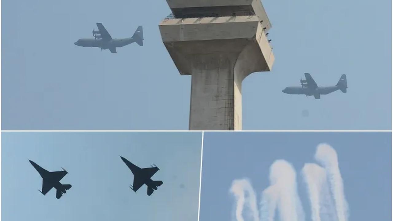 FOTO: Mendebarkan! Atraksi Udara Helikopter, Jet Tempur F-16 hingga Hercules Unjuk Kebolehan di HUT ke-78 TNI