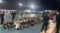 Narapidana Rumah Tahanan Negara (Rutan) Kelas IIB Kotabumi, Lampung, saat menjalani pembinaan. (Liputan6.com/ Ardi Munthe)