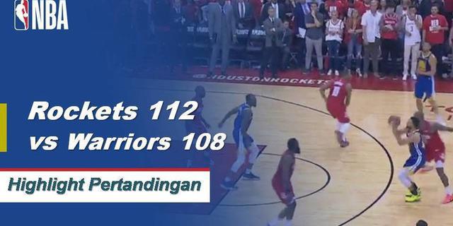 Cuplikan Pertandingan NBA : Rockets 112 vs Warriors 108