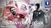 Eropa 2016 Spanyol Vs Ceska (Bola.com/Adreanus Titus)