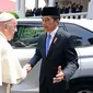 Paus Fransiskus bertemu Presiden Jokowi di Istana Negara Jakarta, Rabu (4/9/2024). Keduanya sepakat menyebut toleransi kunci persatuan dan perdamaian. (Foto: Muchlis Jr - Biro Pers Sekretariat Presiden dari Instagram @jokowi)