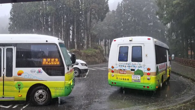 Shuttle bus di Hutan Alishan Taiwan. (Foto: Liputan6.com/Agustina Melani)
