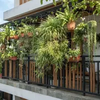 Inspirasi Pagar Balkon untuk Tanaman Gantung (AI Generated)