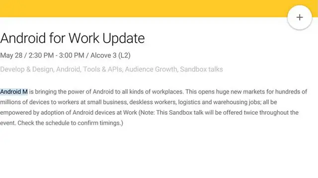 Android M di Google I/O 2015 (Foto: Phone Arena)